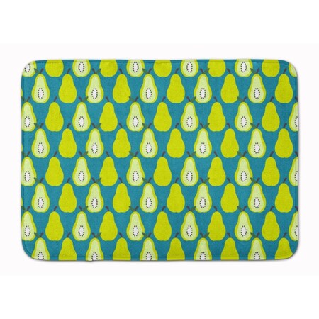 Carolines Treasures Pears on Green Machine Washable Memory Foam Mat BB5138RUG